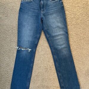 Paige Cindy Style High Waisted Straight Leg Jeans *like new